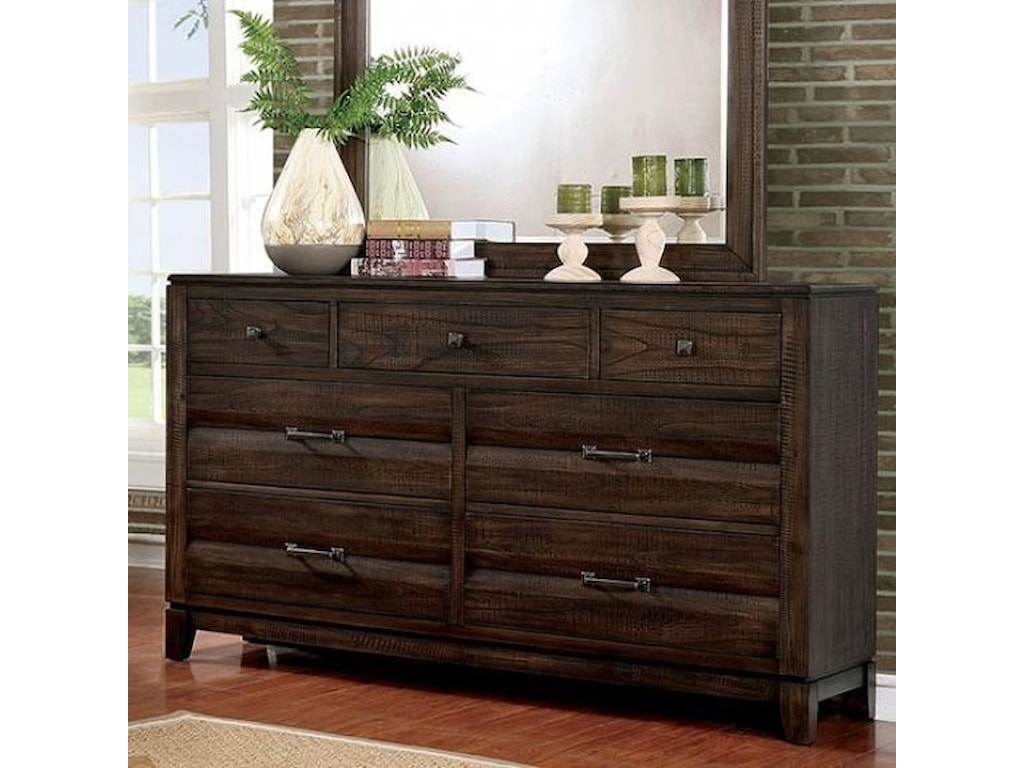 Agapetos Transitional Dresser With Metal Hardware Household