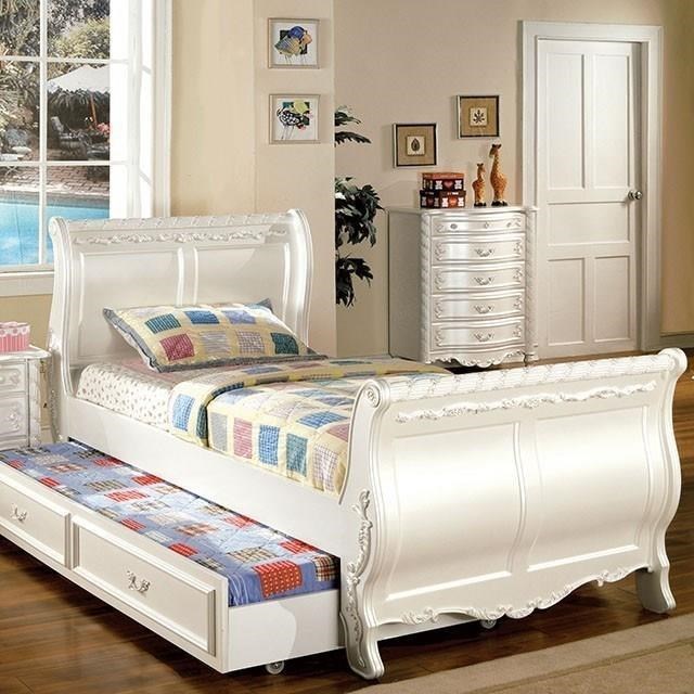 Furniture Of America Alexandra Cm7226t Bed Traditional Twin Sleigh Bed Corner Furniture Sleigh Beds