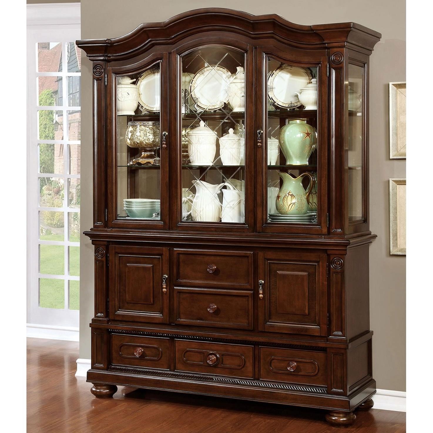 Alpena Traditional Buffet Hutch Household Furniture China