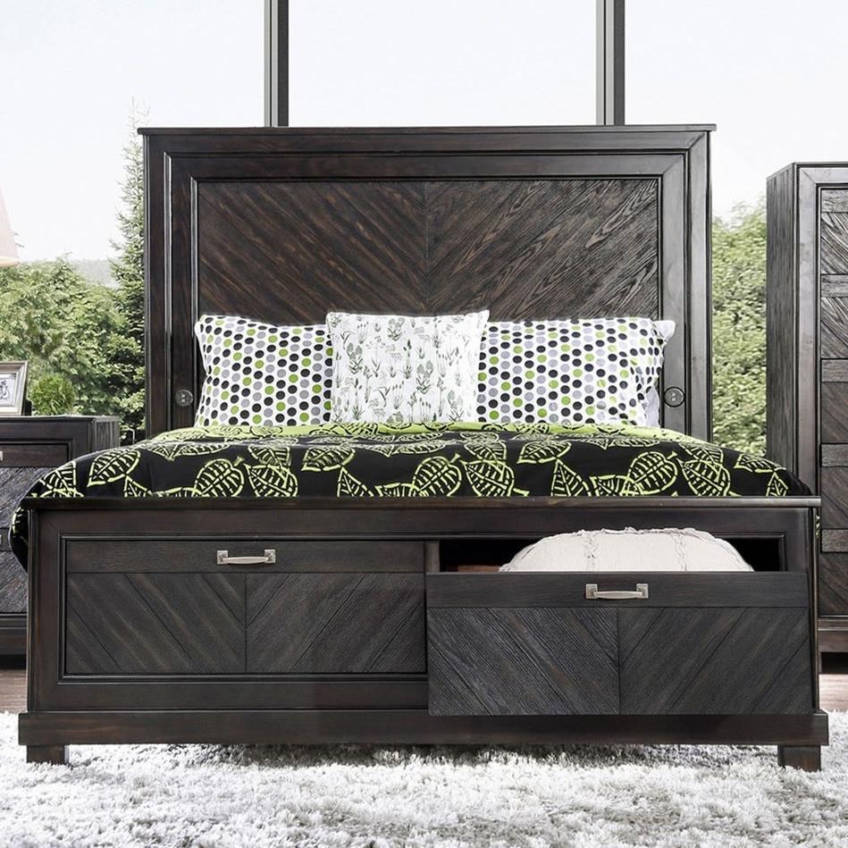 Furniture Of America Argyros Cm7315ek Bed King Bed Nassau
