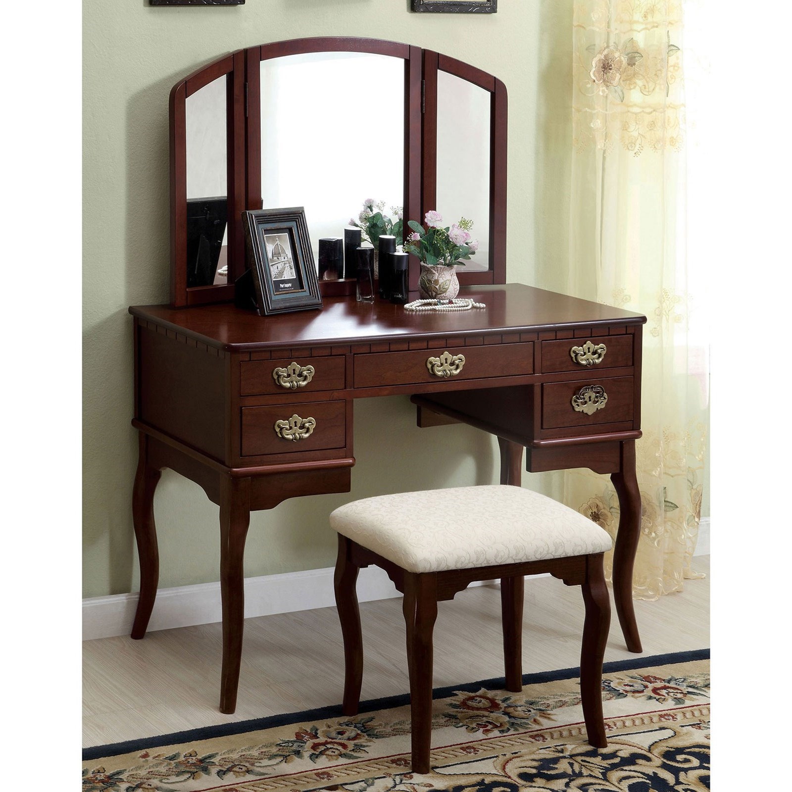 Ashland Traditional Vanity Table Household Furniture Vanities