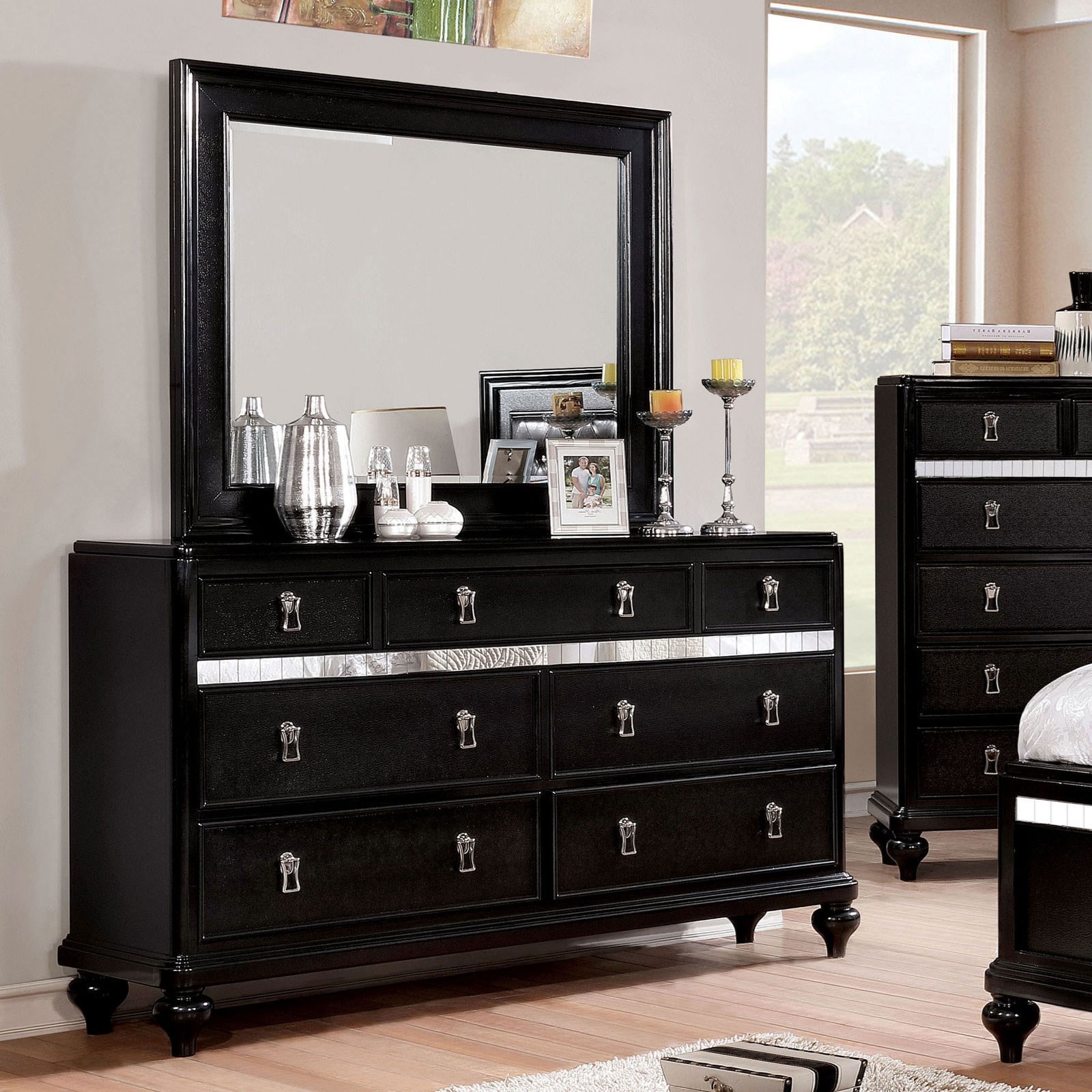 Furniture Of America Avior Contemporary Dresser With Felt Lined