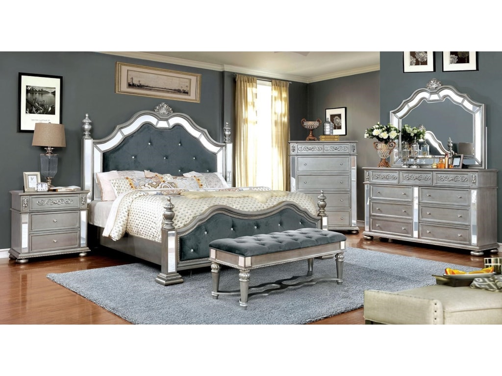 Furniture Of America Azha Lavish Traditional Style California King