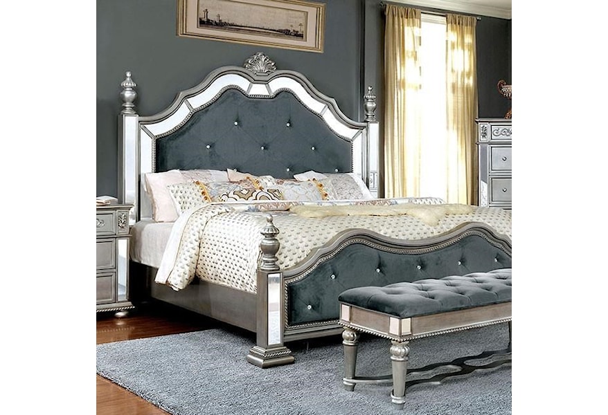 Furniture Of America Azha Lavish Traditional Style King Bedroom Group Dream Home Interiors Bedroom Groups