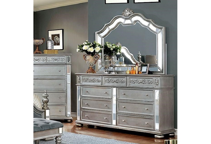 Furniture Of America Azha Lavish Traditional Style Dresser