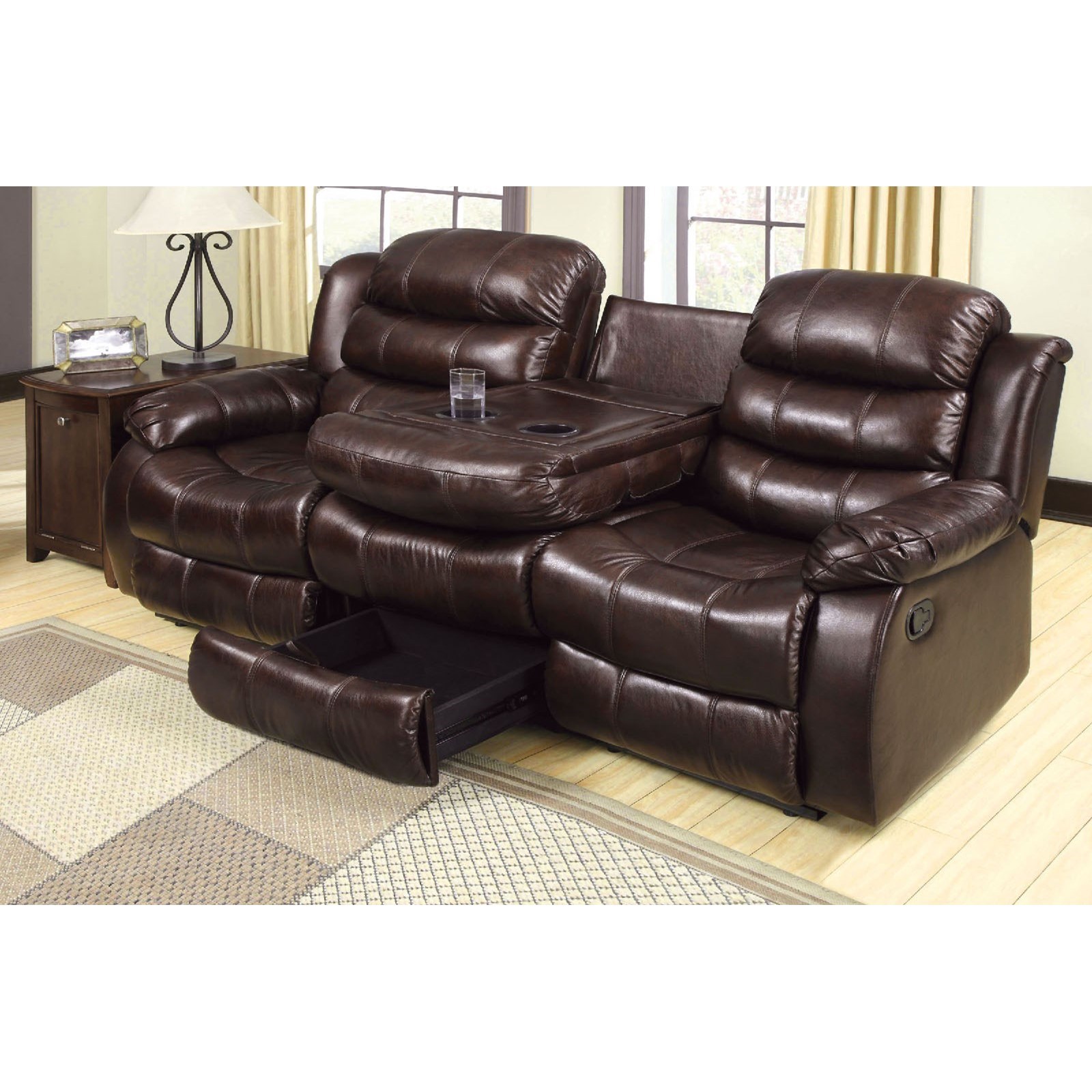 Berkshire Sofa With Drop Down Console Table Household Furniture