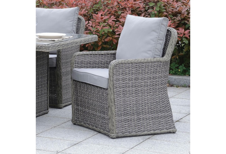 Madison 7pc Metal All Weather Wicker Patio Dining Set Shiny Copper Brown Christopher Knight Home Target