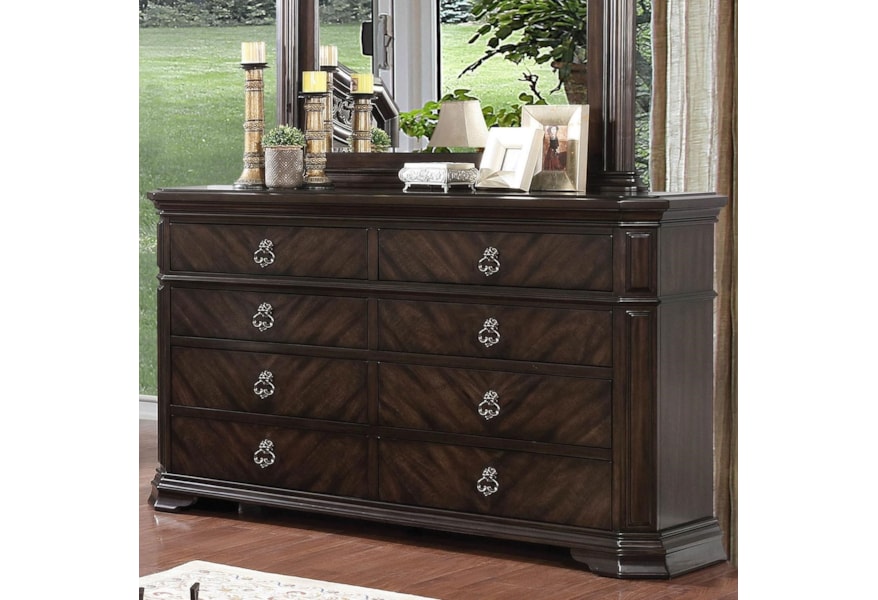 Furniture Of America Calliope Traditional Dresser With 8 Drawers