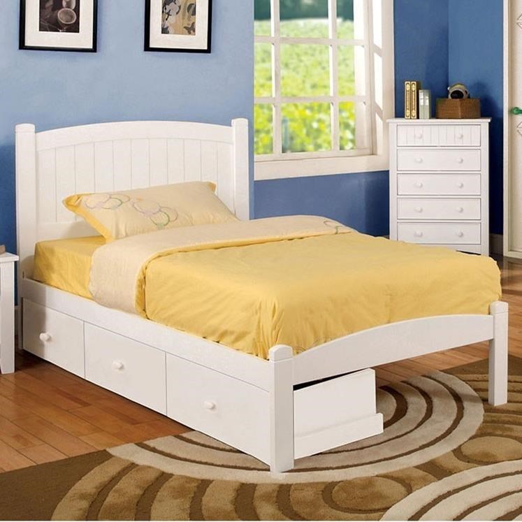 Furniture Of America Caren Cm7902wh F Bed Full Bed Nassau