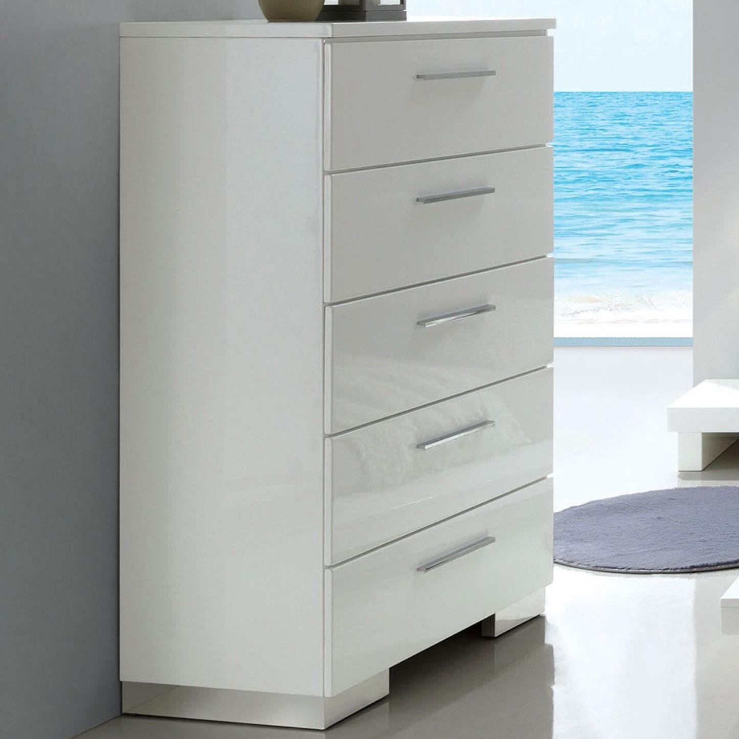Christie Contemporary 5 Drawer Chest Household Furniture