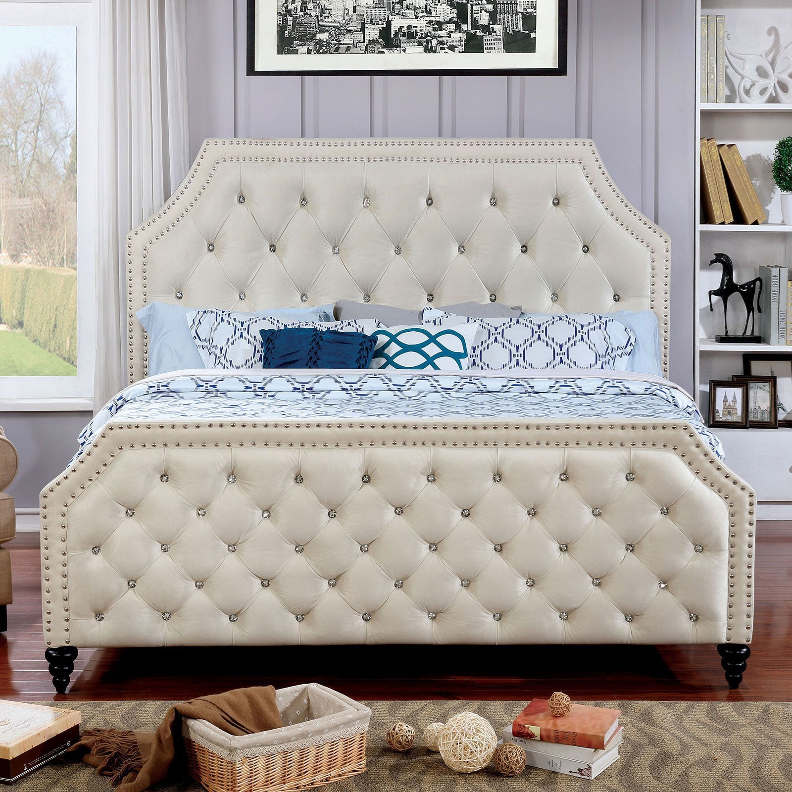 Furniture Of America Claudine Cm7675f Bed Contemporary Full Bed