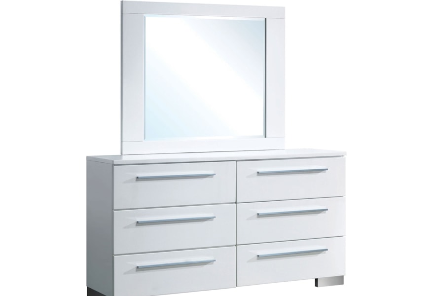 Furniture Of America Clementine Contemporary Dresser With Felt