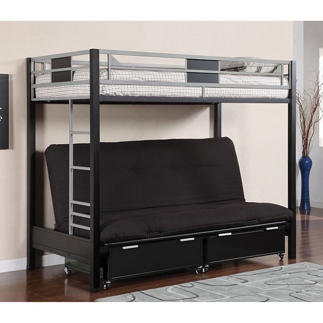 loft bed with futon