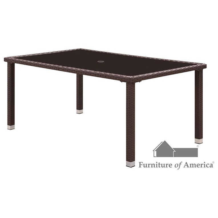 Furniture Of America Comidore Cm Ot1824 T Outdoor All Weather Wicker Rectangular Dining Table With Glass Top Corner Furniture Outdoor Dining Table,Sketch Girl Reading A Book Drawing Tumblr