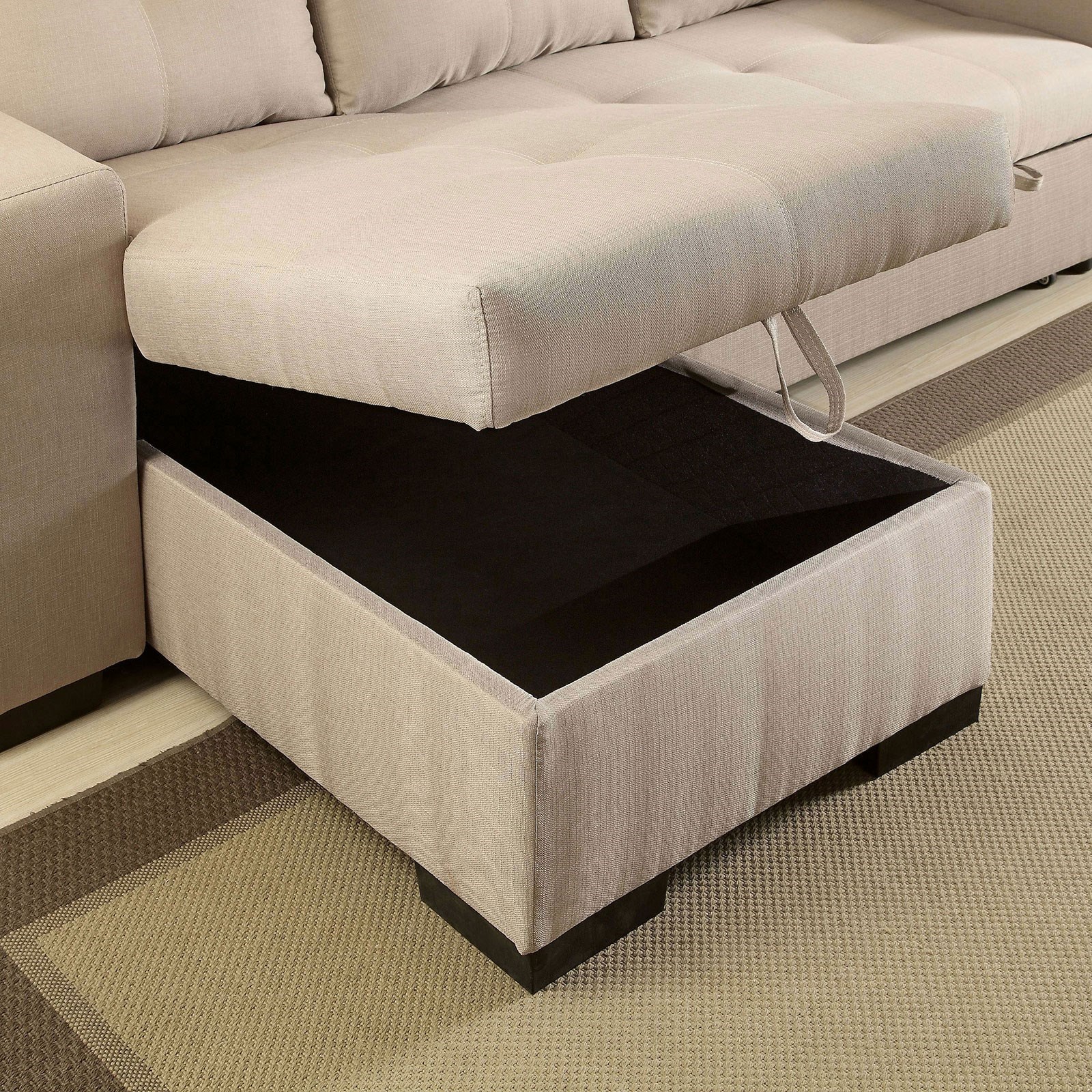 Furniture Of America Foa Denton Cm6149iv Contemporary Sectional