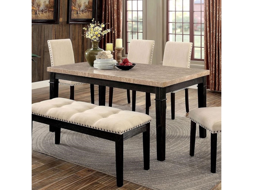 Furniture Of America Dodson Cm3466t Transitional Dining Table Del Furniture Of America Dodson Transitional Dining Table