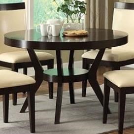 Furniture Of America Downtown I Cm3423t Contemporary Round Dining
