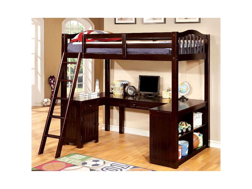 Furniture Of America Foa Dutton Cm Bk265ex Bed Twin Youth Loft