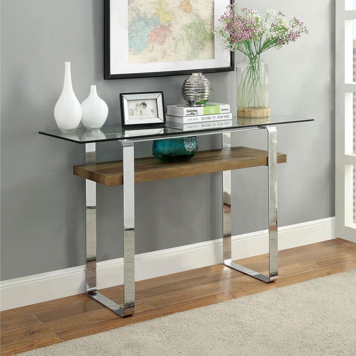 Elpeth Contemporary Sofa Table Household Furniture Sofa Tables