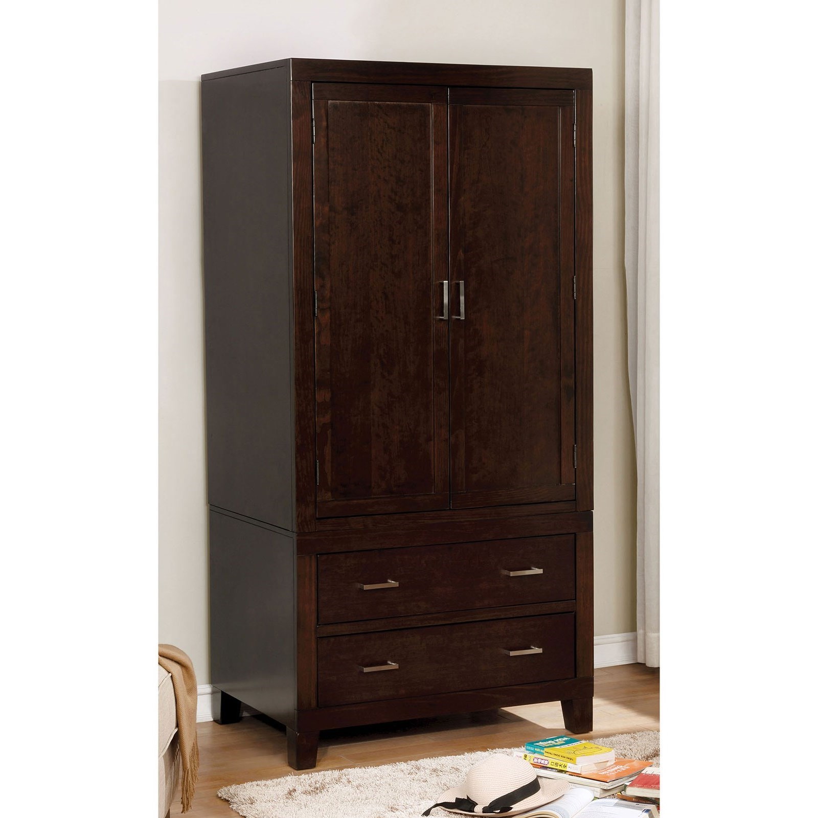 Furniture Of America Enrico Cm7088ar Set Contemporary Armoire With
