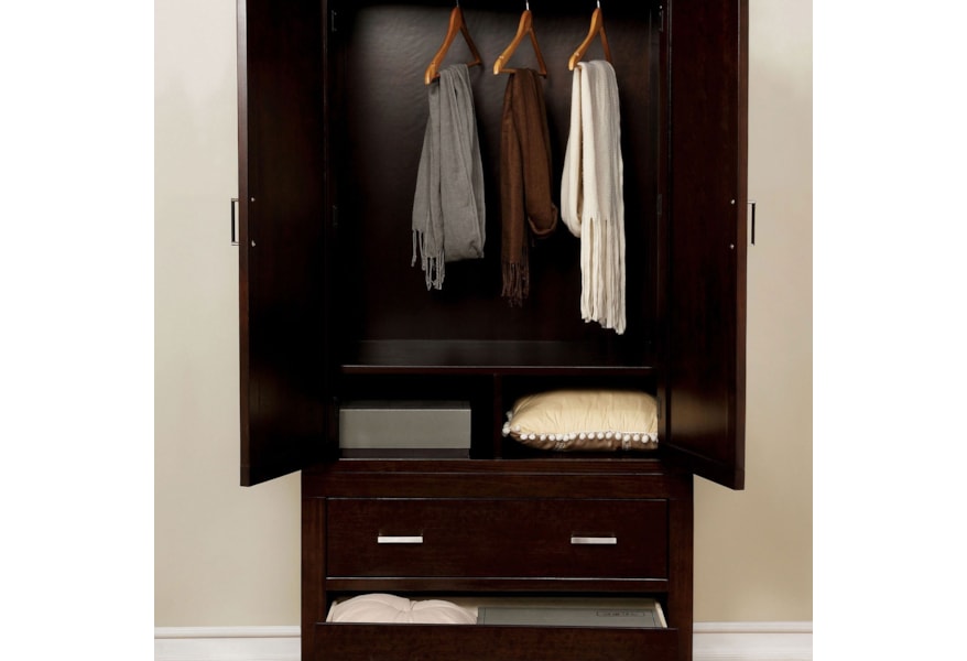 Furniture Of America Enrico Cm7088ar Set Contemporary Armoire With