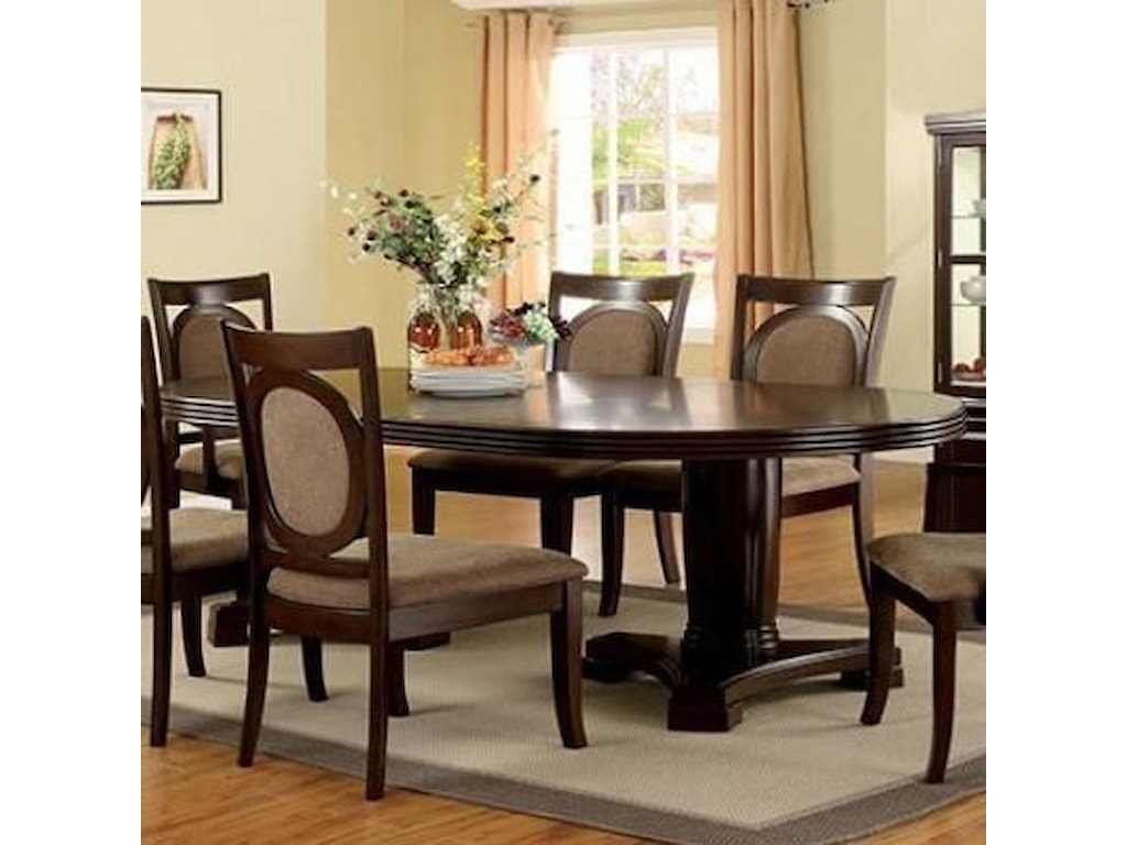 Evelyn Transitional Dining Table With Leaf By Furniture Of America At Rooms For Less Evelyn Transitional Dining Table With Leaf By Furniture Of America At Rooms For Less