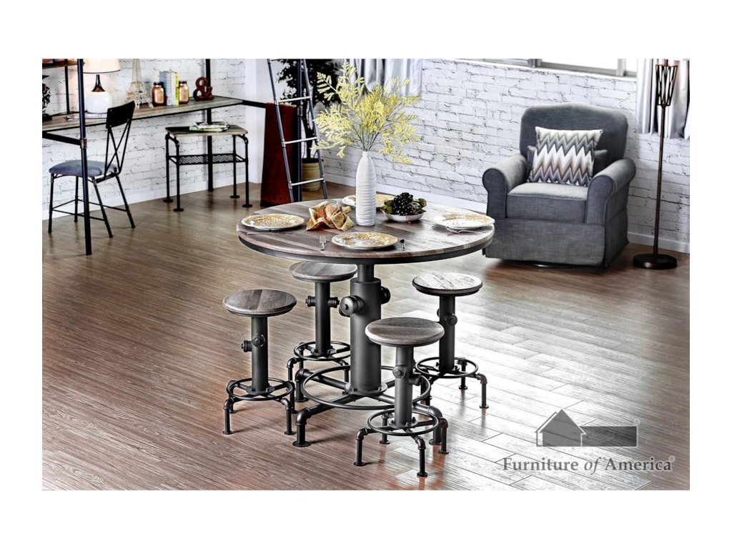 Foskey Table 6 Chairs By America At Del Sol Furniture