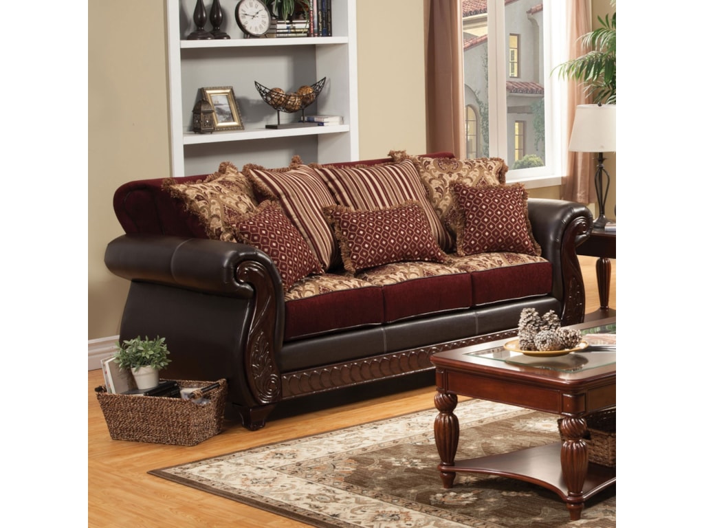 Franklin Sofa By Furniture Of America At Rooms For Less
