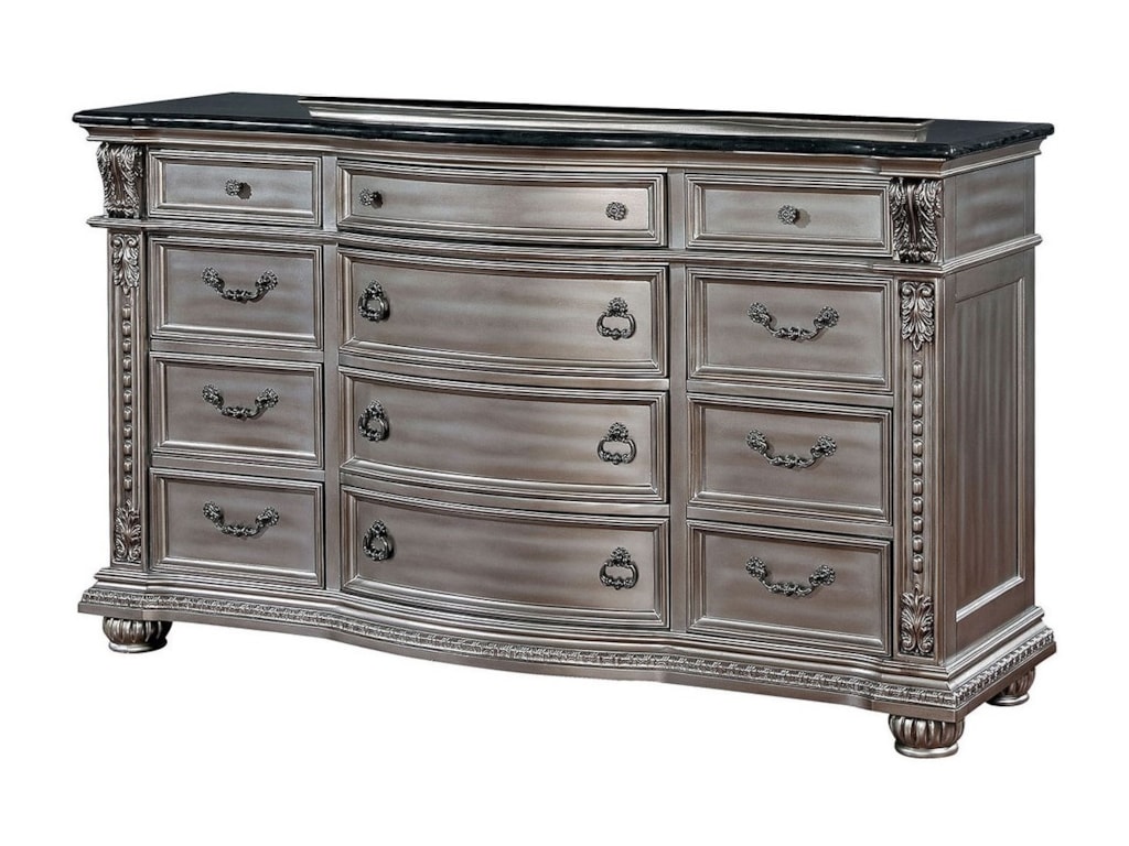 Furniture Of America Fromberg Traditional 12 Drawer Dresser With