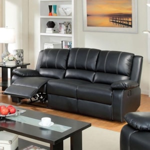 Furniture Of America Gaffey Sofa With 2 Reclining Seats Dream Home Interiors Reclining Sofas