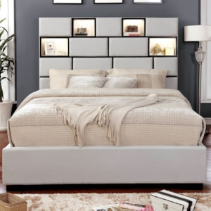 Gemma Contemporary King Bed Household Furniture Upholstered Beds
