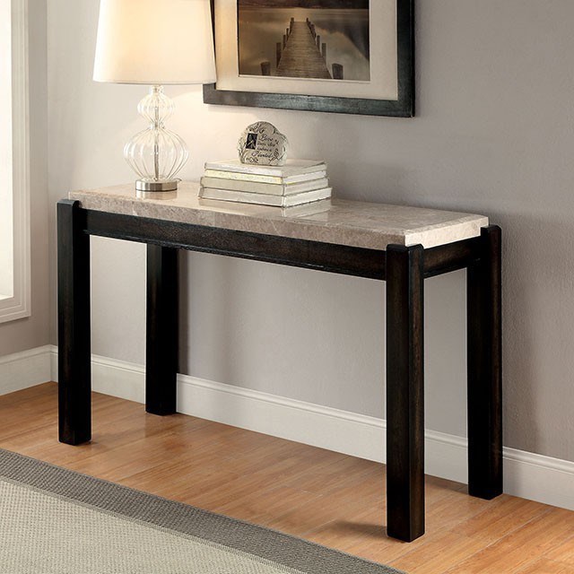 Gladstone Iii 705881900 Contemporary Sofa Table With Marble Top
