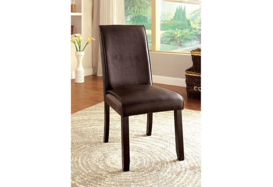 Gladstone I Contemporary Pack Of 2 Upholstered Leatherette Side Chairs Household Furniture Dining Side Chairs