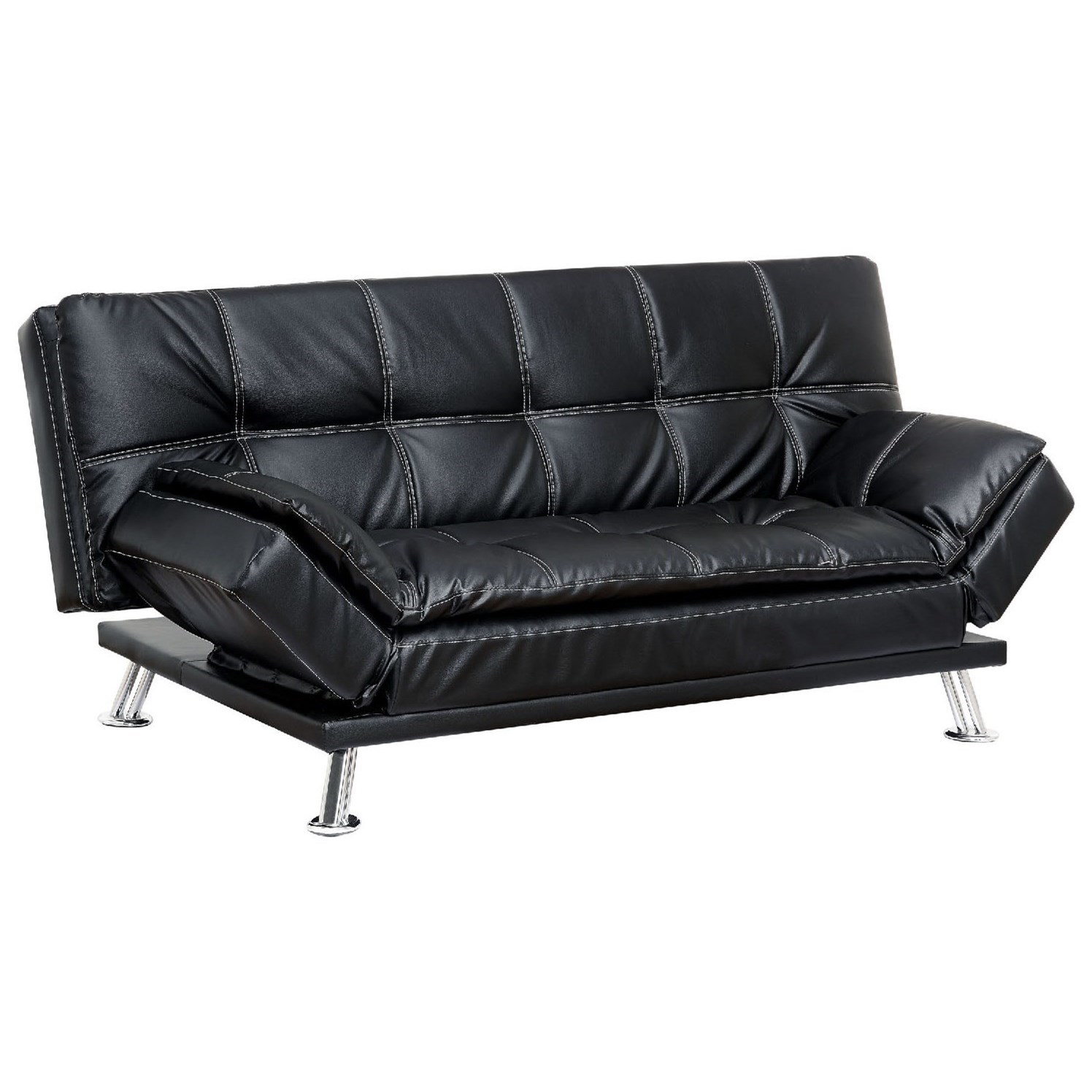 Furniture Of America Hauser Ii Cm2677bk Futon Sofa Z R Furniture Futons