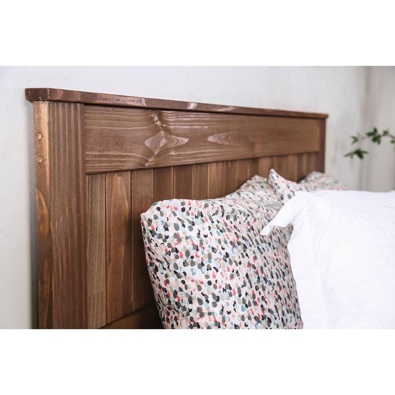 Ila Twin Size Rustic Plank Headboard Household Furniture