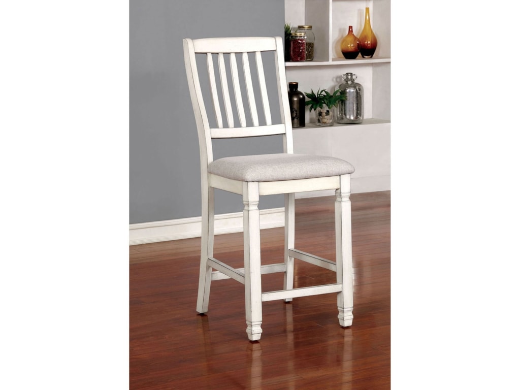 Furniture Of America Kaliyah Set 2 Cottage Style Counter Height Furniture Of America Kaliyahset 2 Counter Height Chairs