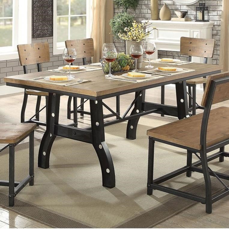 Furniture Of America Kirstin Cm3573t Dining Table Corner