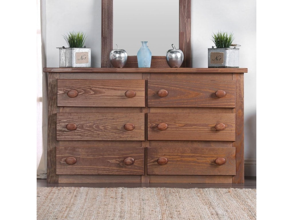 Furniture Of America Foa Lea Am7000d Solid Pine Dresser Del