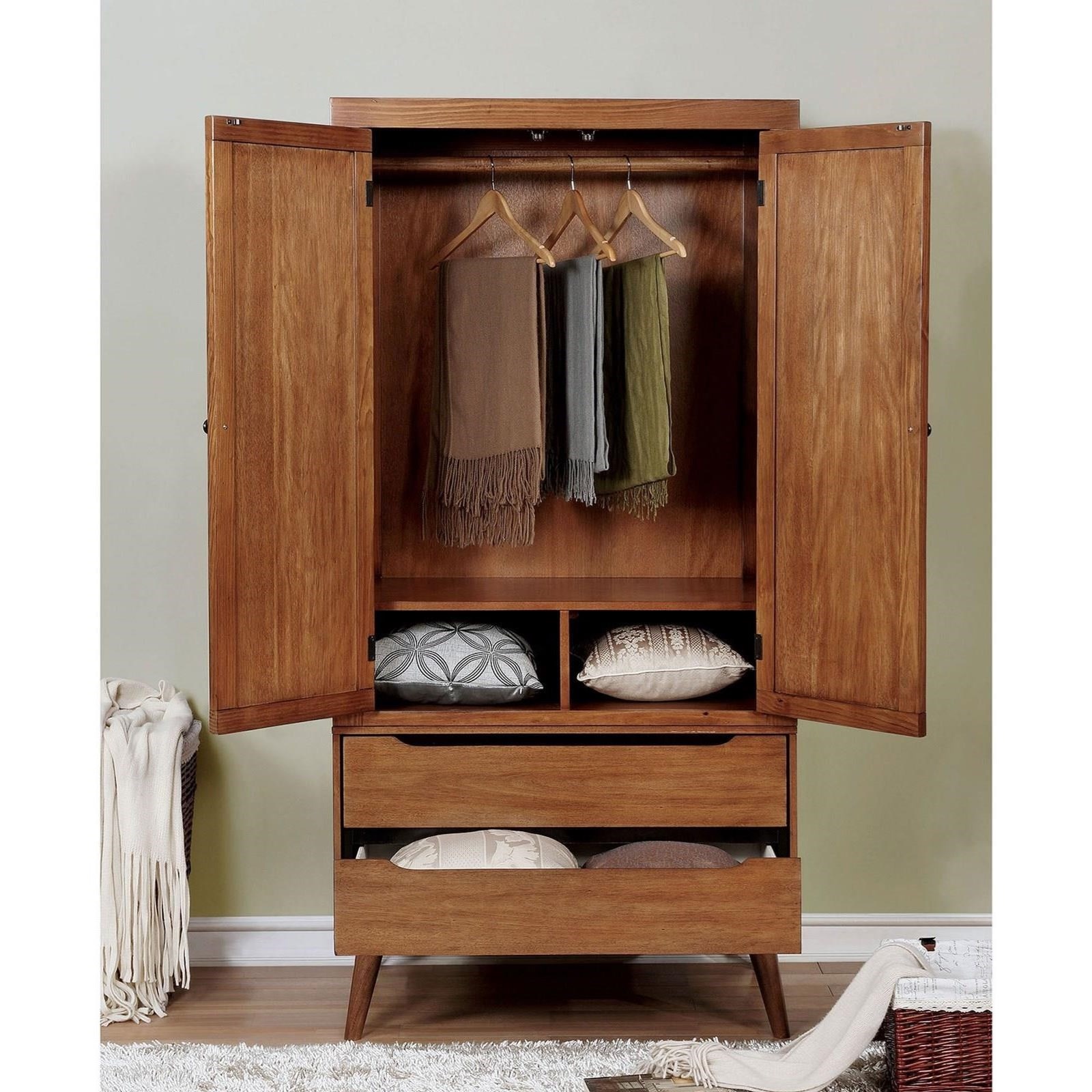 Furniture Of America Lennart Cm7386a Ar Set Armoire Corner