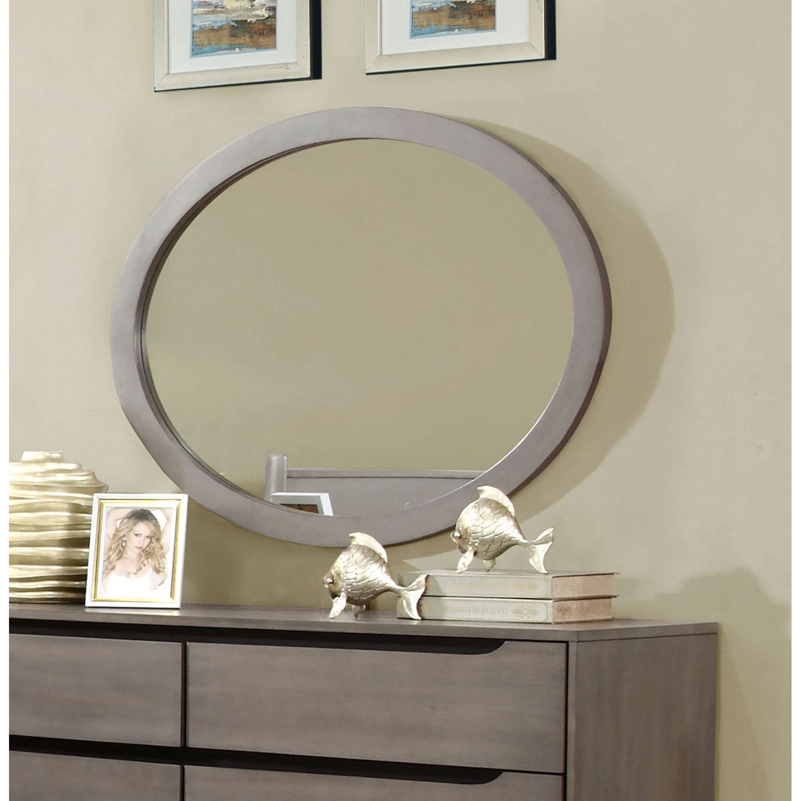 Lennart I Oval Mirror Household Furniture Wall Mirrors