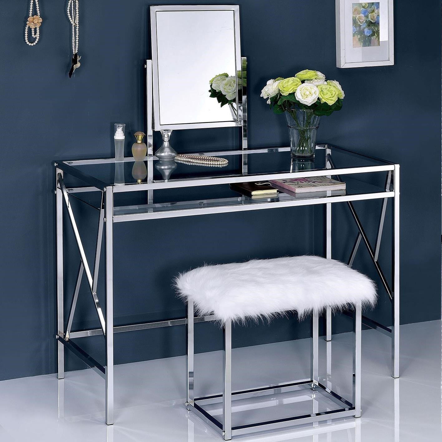 glass vanity