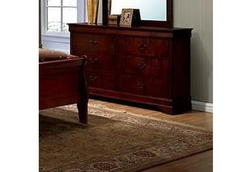 Furniture Of America Louis Phillippe Iii Traditional 6 Drawer