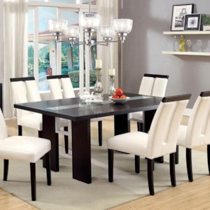 Luminar Modern Dining Table With Led Lights Household Furniture