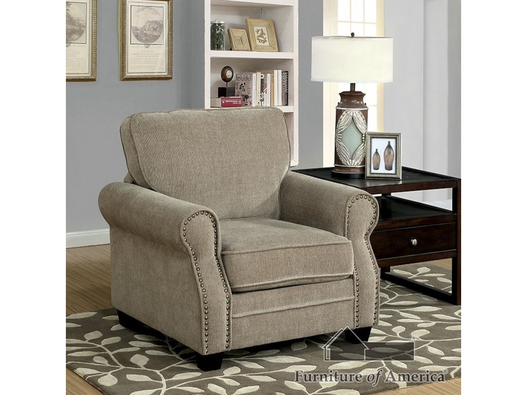 Furniture of America LynneStationary Living Room Group