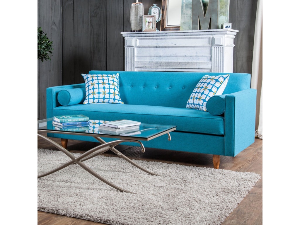 Furniture Of America Madelyn Contemporary Sofa With On Furniture Of America Madelyn Contemporary Sofa With On Tufting