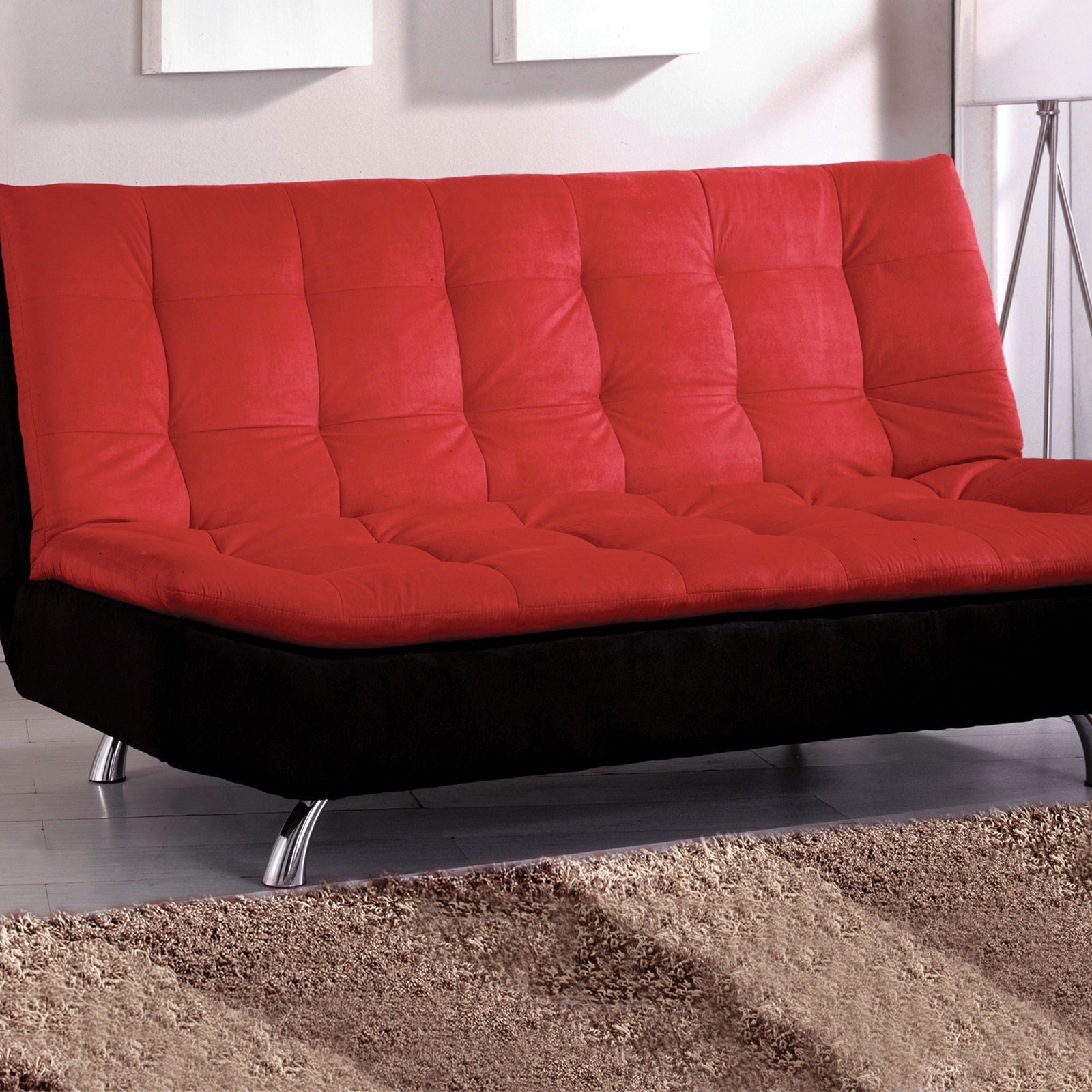 microfiber futon sofa bed