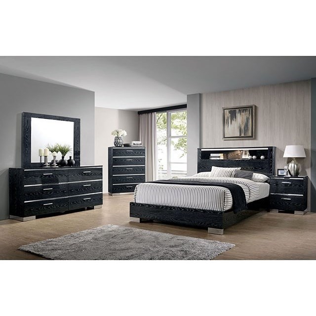 Furniture Of America Malte Cm7049bk Q 5pc Chest Queen Bedroom Group Corner Furniture Bedroom Groups
