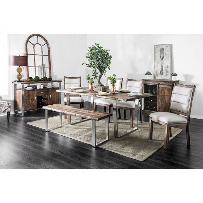 Mandy Rustic Wine Cabinet With Sliding Cabinet Door Household Furniture Servers