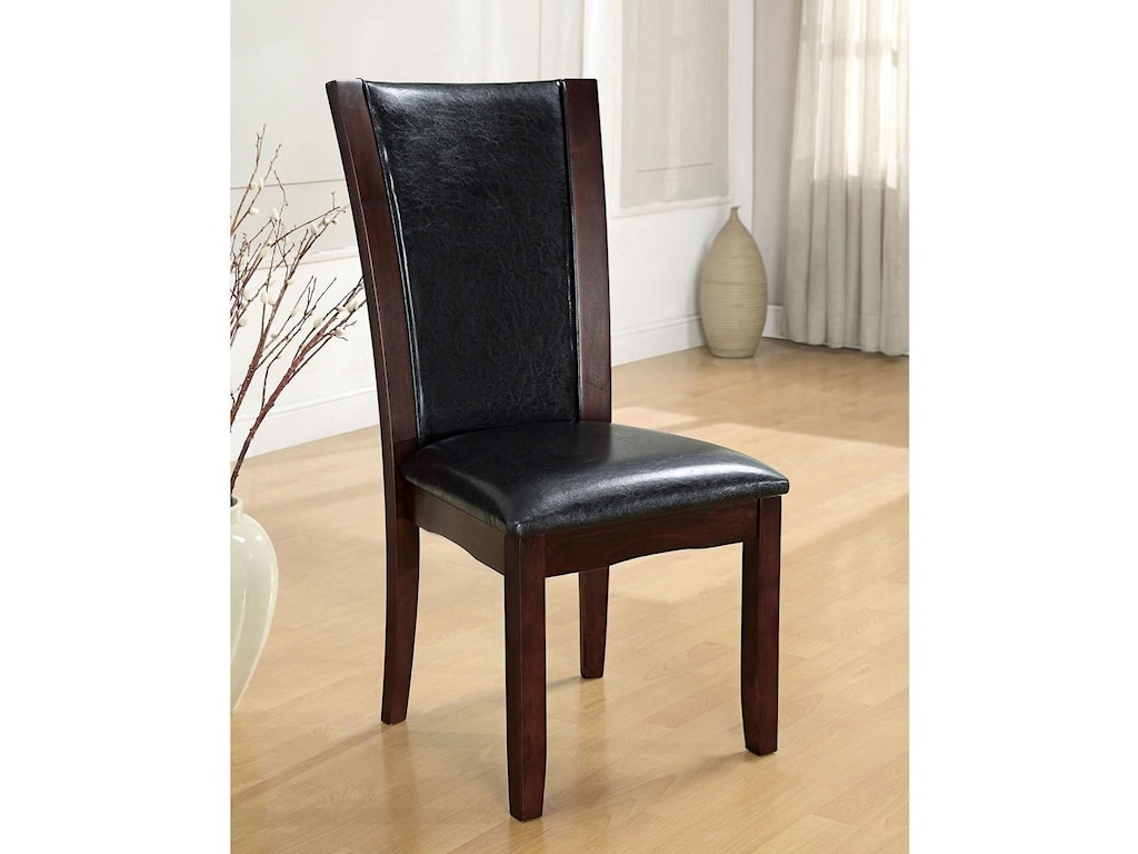 Manhattan I Ii Set Of 2 Side Chairs With Espresso Wood Finish