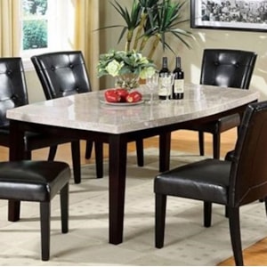 Furniture Of America Marion I Cm3866t Contemporary Oval Dining Table With Marble Table Top Nassau Furniture And Mattress Kitchen Tables